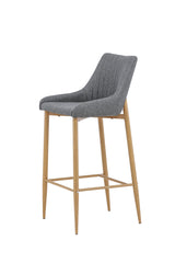 Plaza Barhocker - dunkelgrau/Metall - Barhocker - ALVAHOME