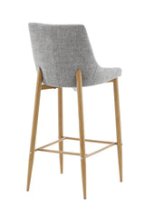 Plaza Barhocker - hellgrau/Metall - Barhocker - ALVAHOME