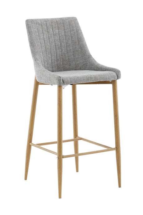 Plaza Barhocker - hellgrau/Metall - Barhocker - ALVAHOME
