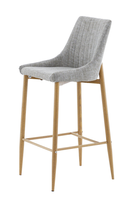 Plaza Barhocker - hellgrau/Metall - Barhocker - ALVAHOME
