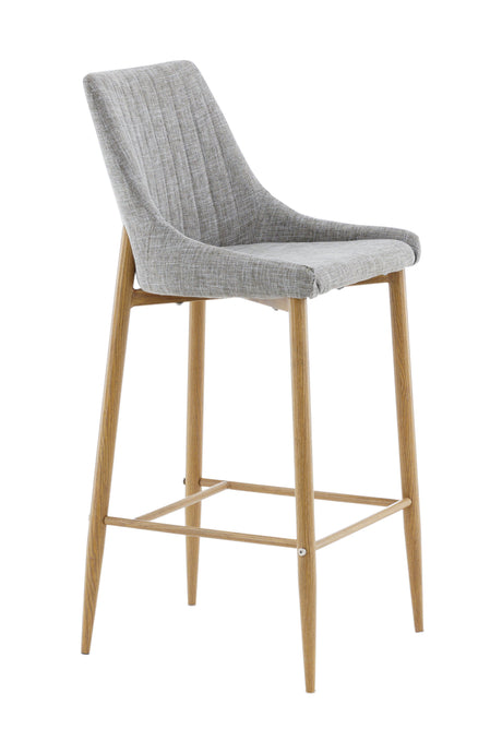 Plaza Barhocker - hellgrau/Metall - Barhocker - ALVAHOME