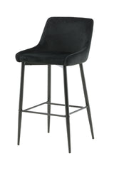 Plaza Barhocker - schwarz/Polyester - Barhocker - ALVAHOME