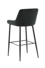 Plaza Barhocker - schwarz/Polyester - Barhocker - ALVAHOME
