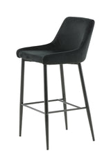 Plaza Barhocker - schwarz/Polyester - Barhocker - ALVAHOME