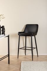 Plaza Barhocker - schwarz/PU - Barhocker - ALVAHOME