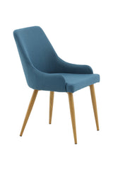 Plaza Esszimmerstuhl - blau/Polyester - Kord - Essstühle - ALVAHOME