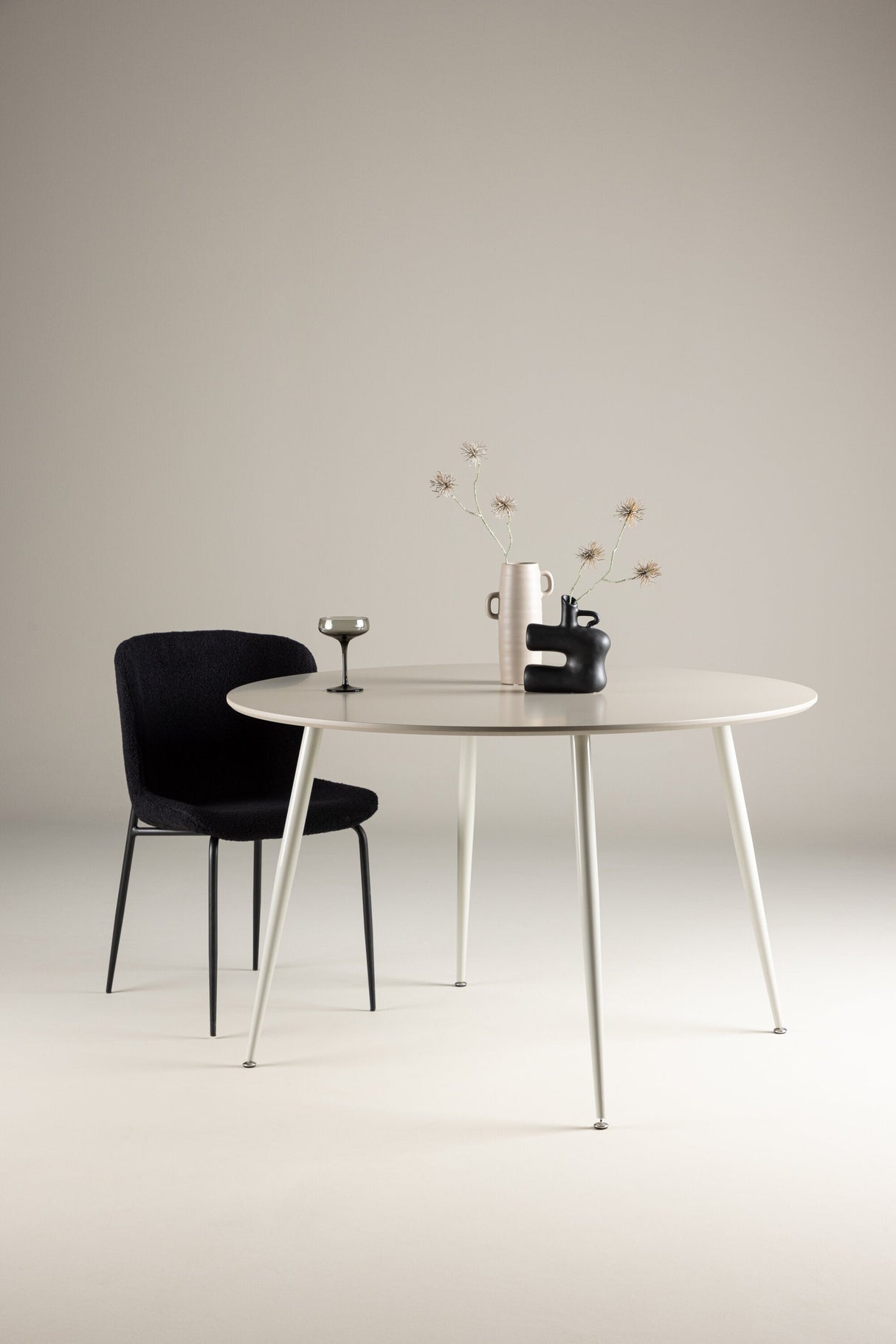 Plaza runder Esstisch - beige/MDF - Runde Esstische - ALVAHOME