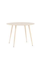 Plaza runder Esstisch - white - wash/MDF - Runde Esstische - ALVAHOME