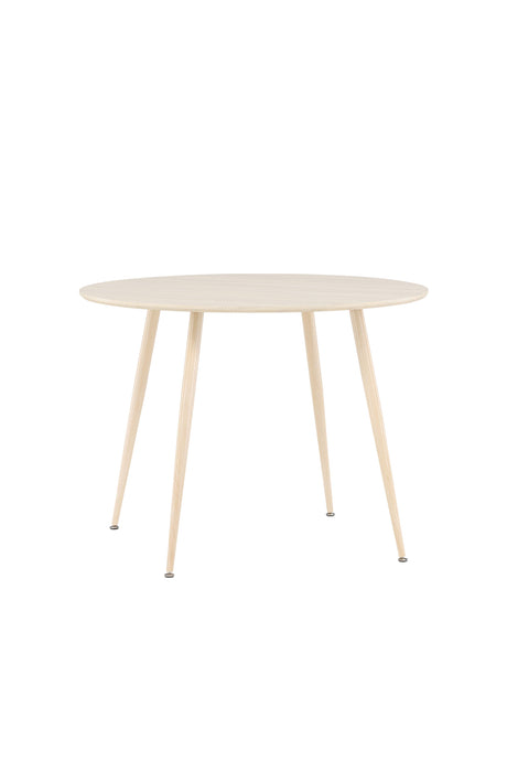 Plaza runder Esstisch - white - wash/MDF - Runde Esstische - ALVAHOME