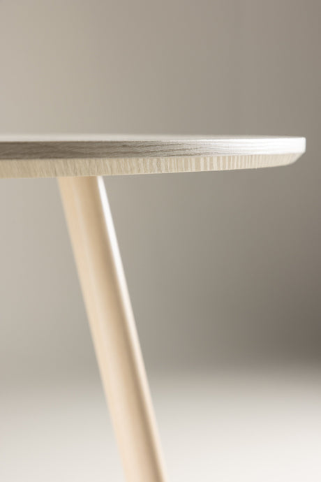 Plaza runder Esstisch - white - wash/MDF - Runde Esstische - ALVAHOME