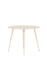 Plaza runder Esstisch - white - wash/MDF - Runde Esstische - ALVAHOME