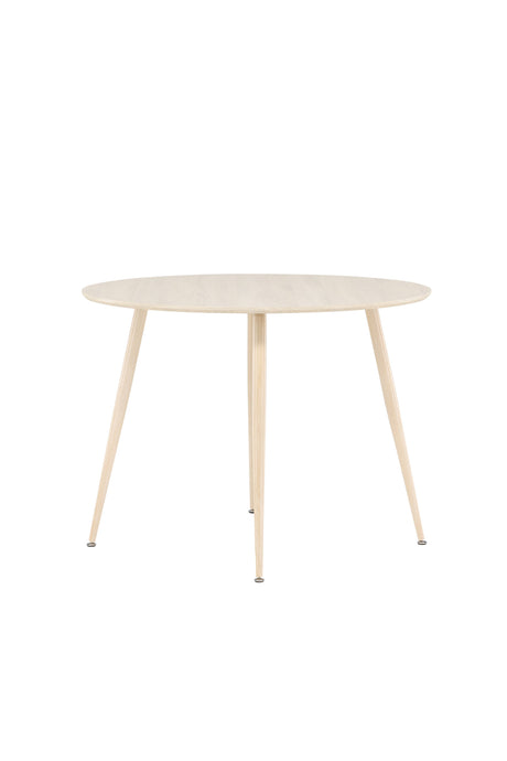 Plaza runder Esstisch - white - wash/MDF - Runde Esstische - ALVAHOME