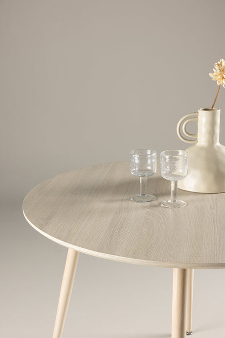 Plaza runder Esstisch - white - wash/MDF - Runde Esstische - ALVAHOME