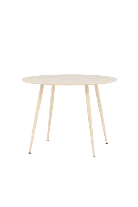 Plaza runder Esstisch - white - wash/MDF - Runde Esstische - ALVAHOME