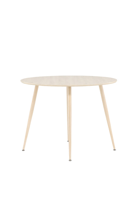 Plaza runder Esstisch - white - wash/MDF - Runde Esstische - ALVAHOME