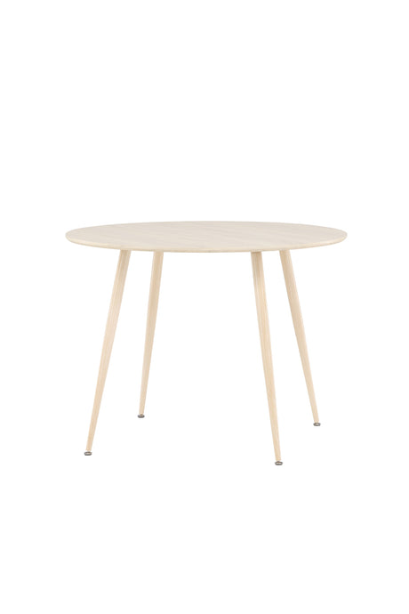 Plaza runder Esstisch - white - wash/MDF - Runde Esstische - ALVAHOME