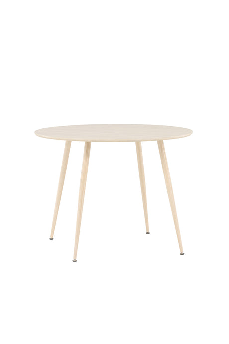 Plaza runder Esstisch - white - wash/MDF - Runde Esstische - ALVAHOME