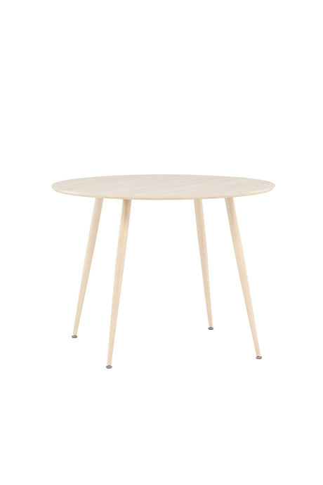 Plaza runder Esstisch - white - wash/MDF - Runde Esstische - ALVAHOME