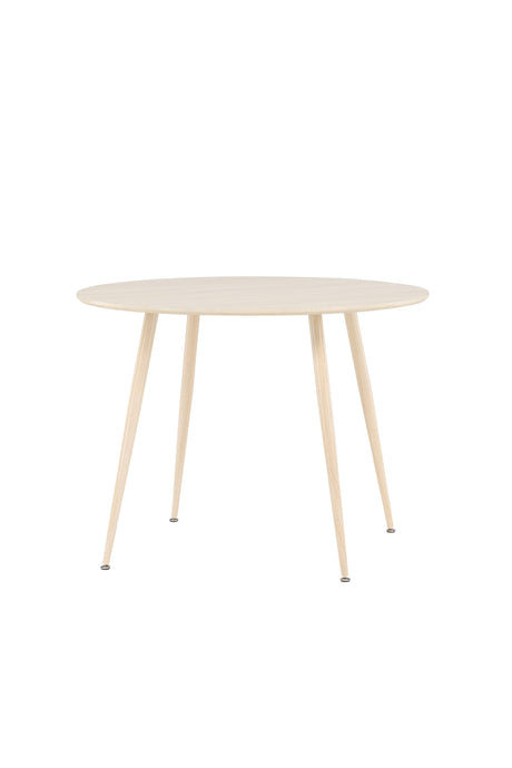 Plaza runder Esstisch - white - wash/MDF - Runde Esstische - ALVAHOME