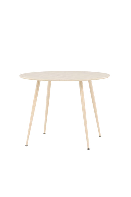Plaza runder Esstisch - white - wash/MDF - Runde Esstische - ALVAHOME