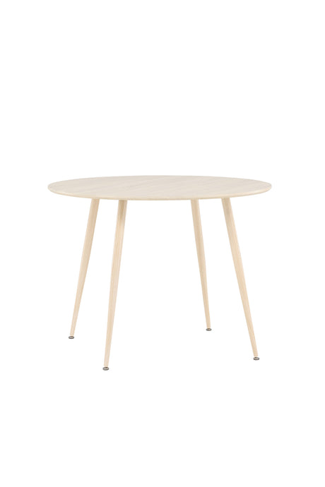 Plaza runder Esstisch - white - wash/MDF - Runde Esstische - ALVAHOME