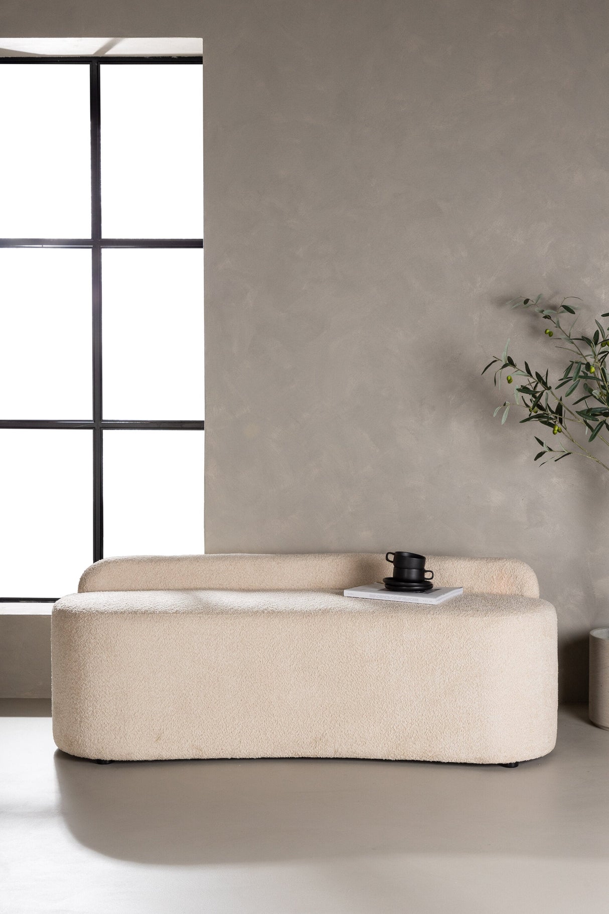 Pocatello 2 - Sitzer Sofa - weiß/Bouclé - 2 - Sitzer Sofas - ALVAHOME