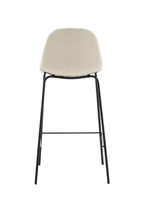 Polar Barhocker - beige/Polyester - Samt - Barhocker - ALVAHOME