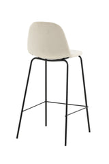 Polar Barhocker - beige/Polyester - Samt - Barhocker - ALVAHOME