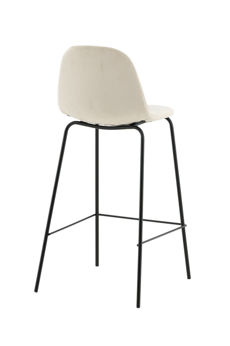 Polar Barhocker - beige/Polyester - Samt - Barhocker - ALVAHOME