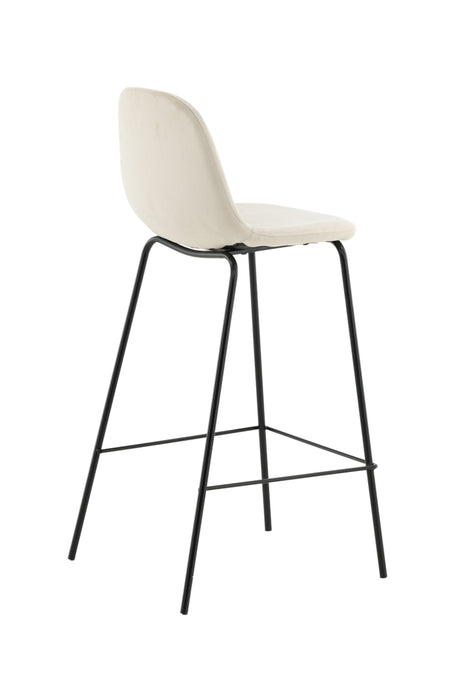 Polar Barhocker - beige/Polyester - Samt - Barhocker - ALVAHOME