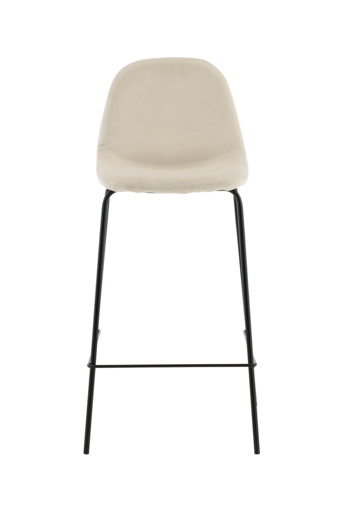 Polar Barhocker - beige/Polyester - Samt - Barhocker - ALVAHOME