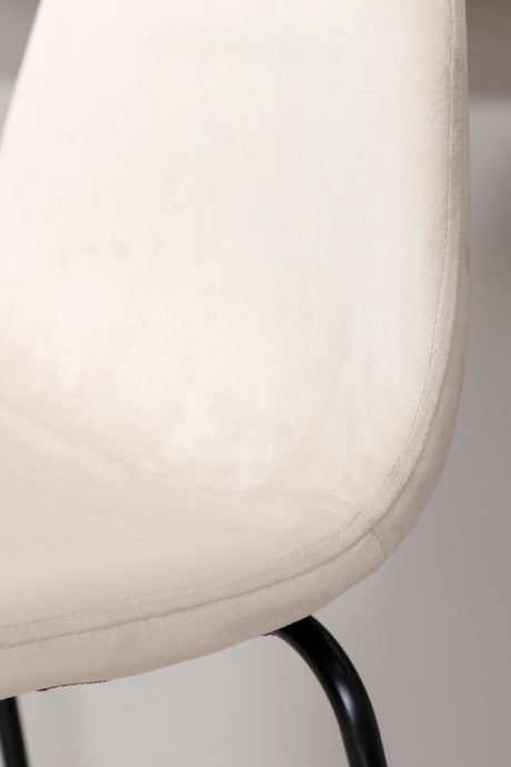 Polar Barhocker - beige/Polyester - Samt - Barhocker - ALVAHOME
