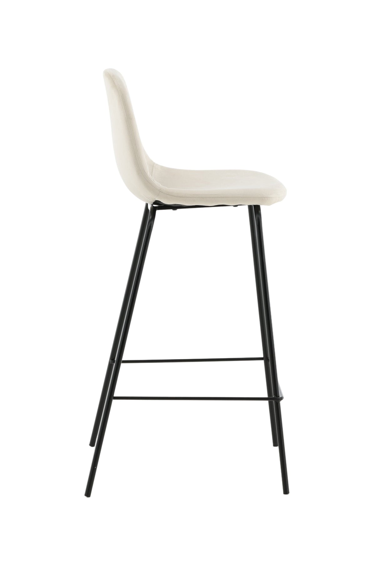 Polar Barhocker - beige/Polyester - Samt - Barhocker - ALVAHOME