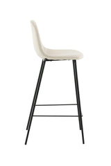 Polar Barhocker - beige/Polyester - Samt - Barhocker - ALVAHOME