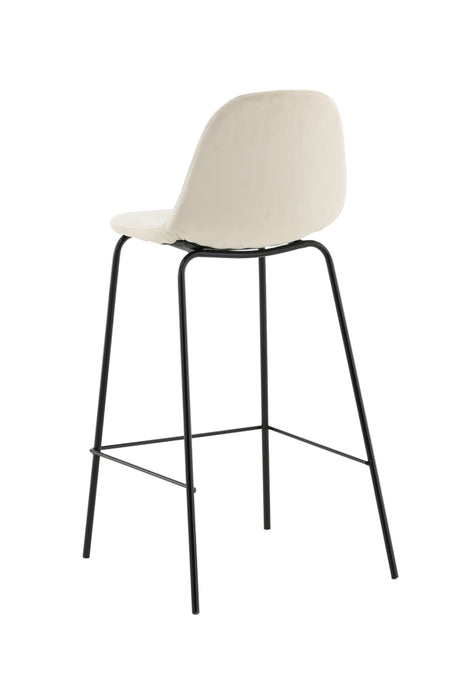 Polar Barhocker - beige/Polyester - Samt - Barhocker - ALVAHOME