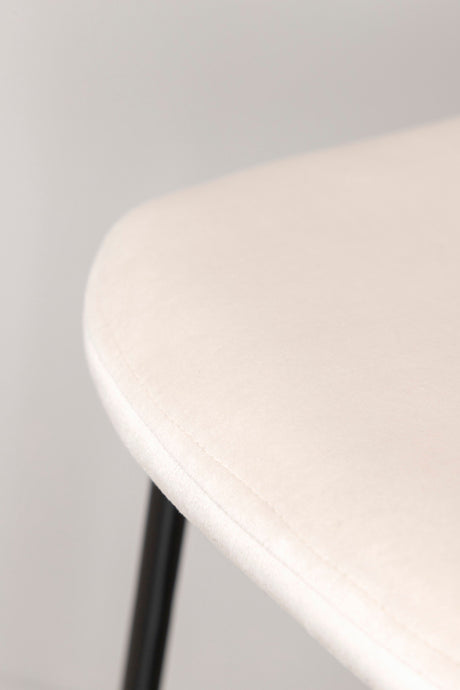 Polar Barhocker - beige/Polyester - Samt - Barhocker - ALVAHOME