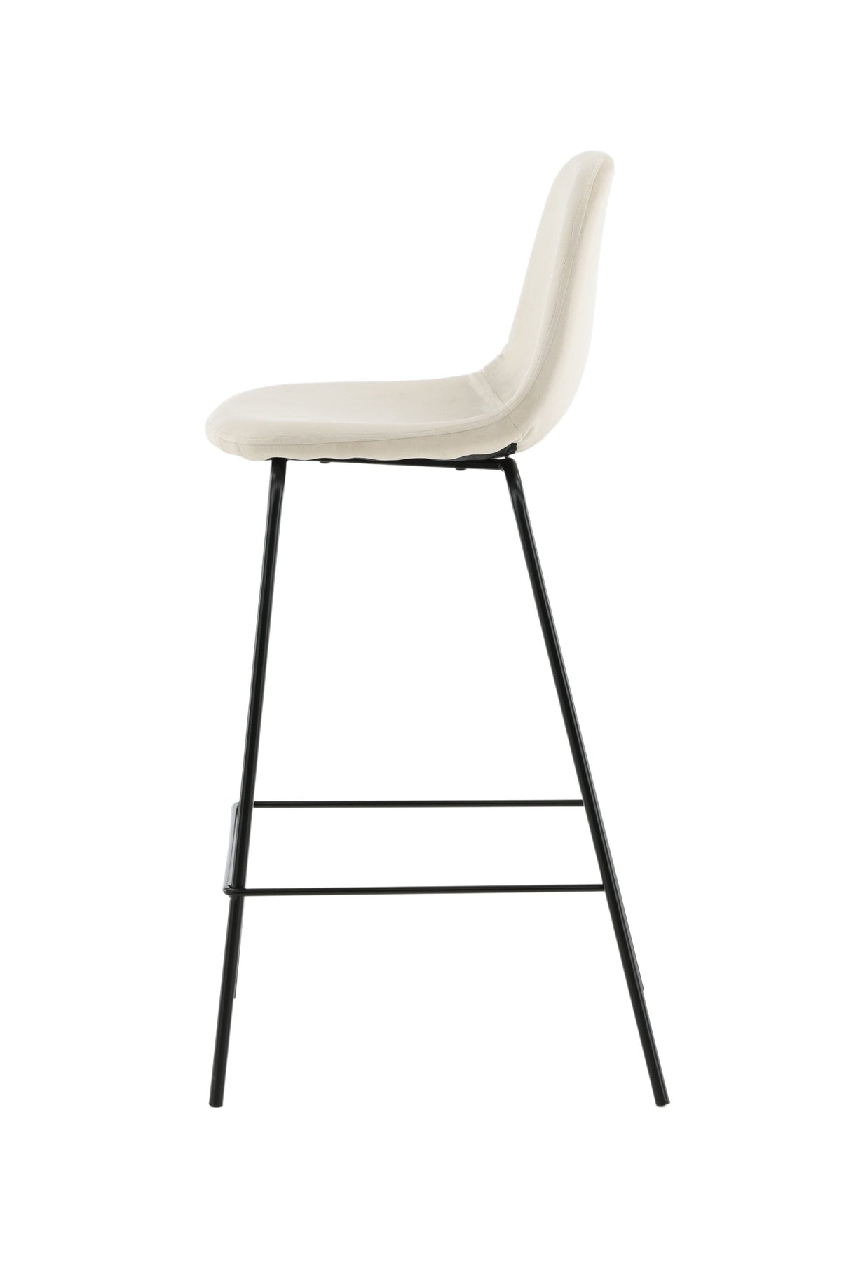 Polar Barhocker - beige/Polyester - Samt - Barhocker - ALVAHOME