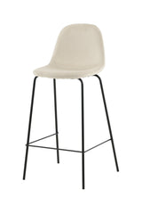 Polar Barhocker - beige/Polyester - Samt - Barhocker - ALVAHOME