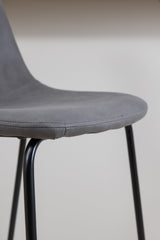 Polar Barhocker - grau/Mikrofaser - Barhocker - ALVAHOME