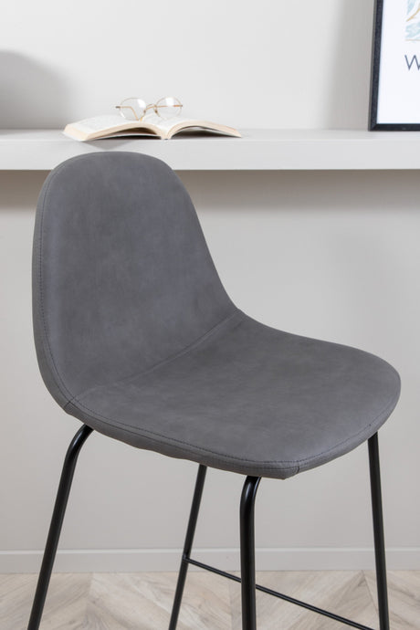 Polar Barhocker - grau/Mikrofaser - Barhocker - ALVAHOME