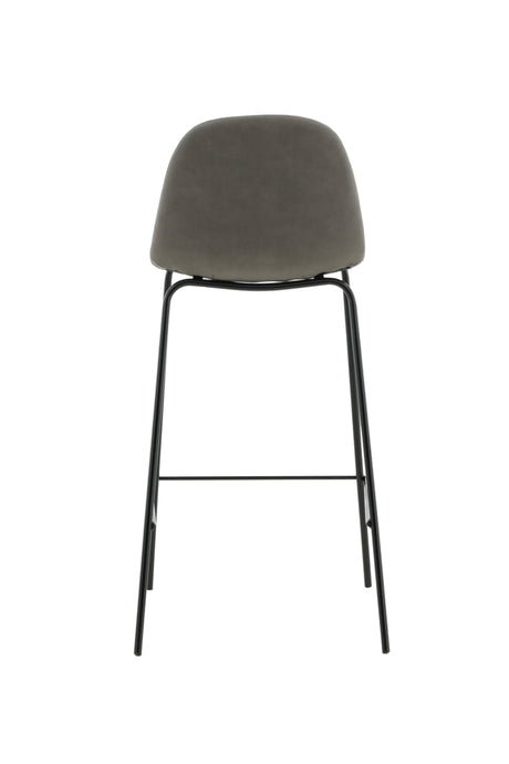 Polar Barhocker - grau/Mikrofaser - Barhocker - ALVAHOME