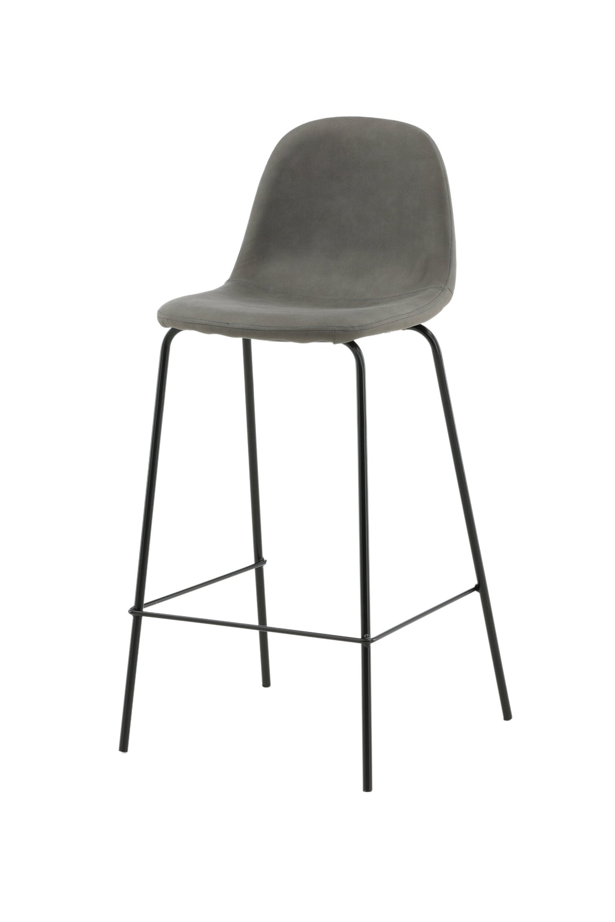 Polar Barhocker - grau/Mikrofaser - Barhocker - ALVAHOME