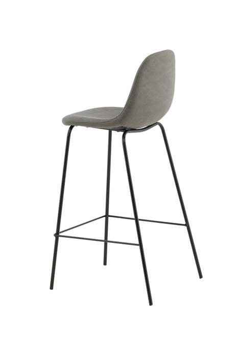 Polar Barhocker - grau/Mikrofaser - Barhocker - ALVAHOME