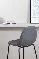 Polar Barhocker - grau/Mikrofaser - Barhocker - ALVAHOME