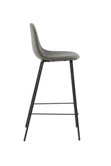 Polar Barhocker - grau/Mikrofaser - Barhocker - ALVAHOME