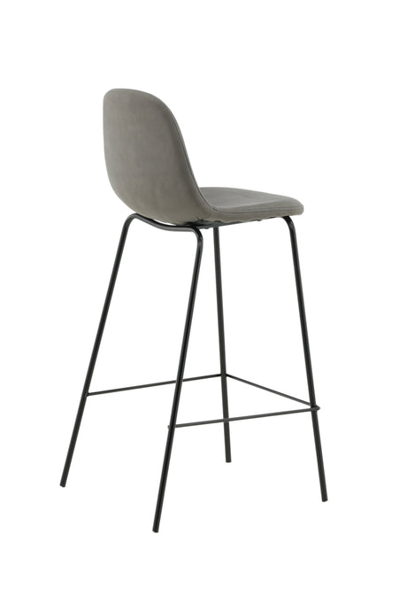 Polar Barhocker - grau/Mikrofaser - Barhocker - ALVAHOME