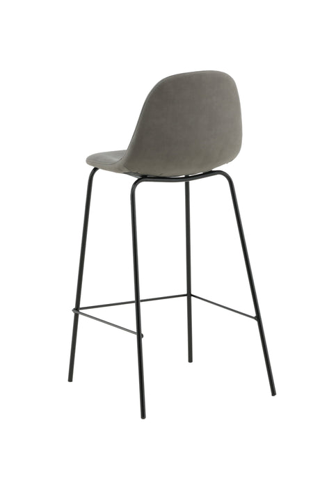 Polar Barhocker - grau/Mikrofaser - Barhocker - ALVAHOME
