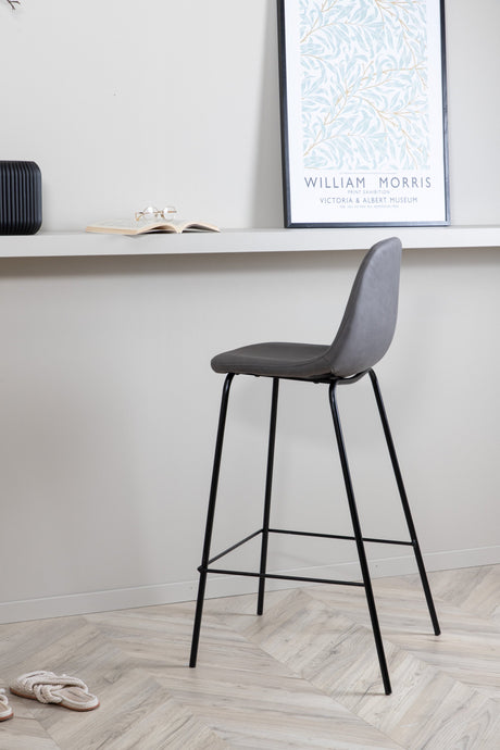Polar Barhocker - grau/Mikrofaser - Barhocker - ALVAHOME