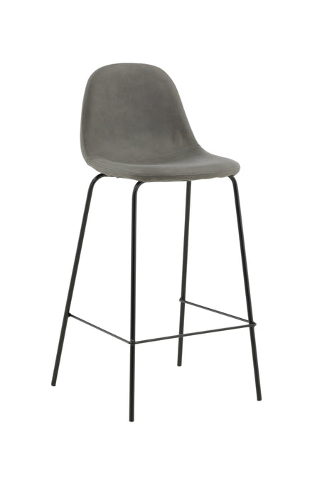 Polar Barhocker - grau/Mikrofaser - Barhocker - ALVAHOME