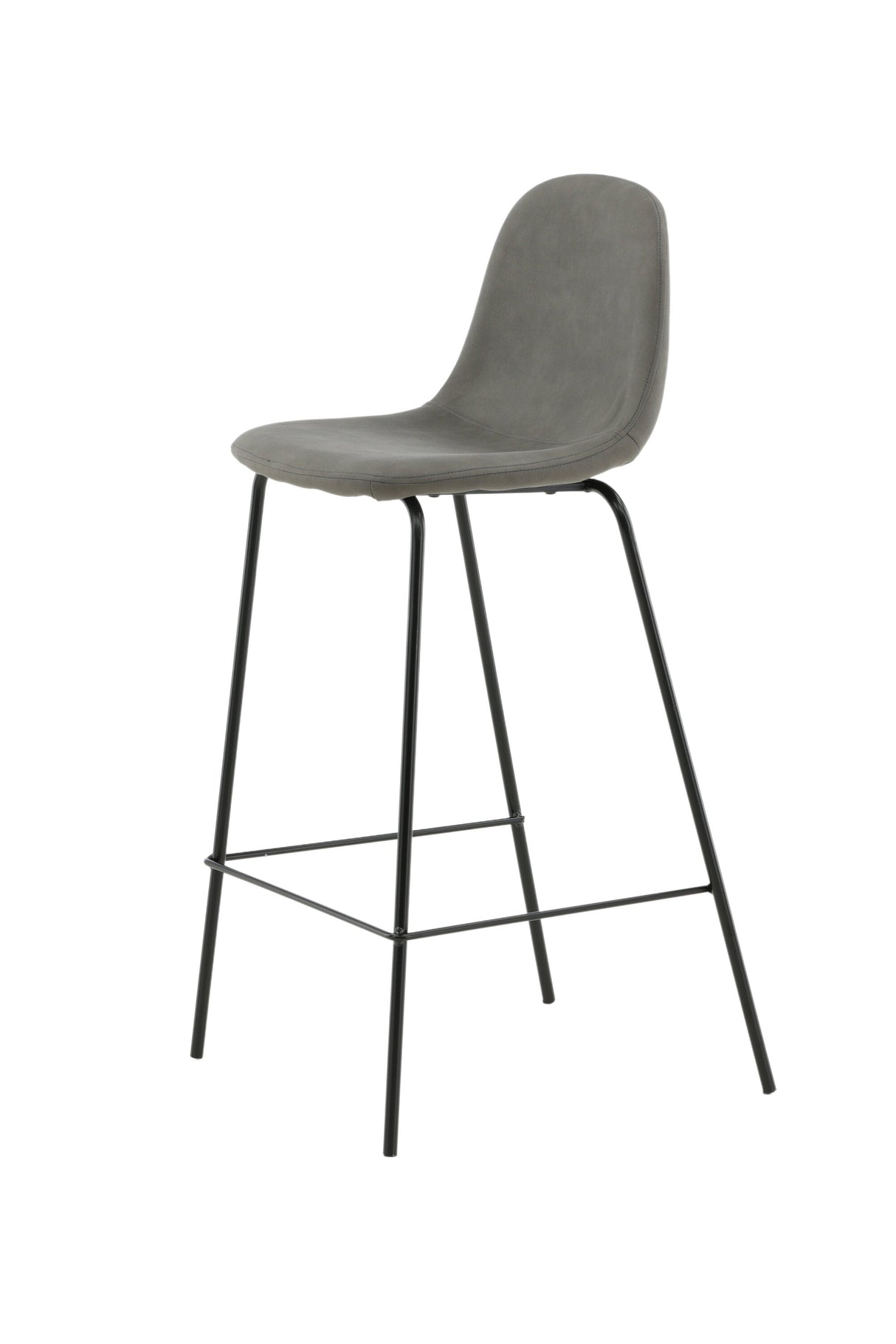 Polar Barhocker - grau/Mikrofaser - Barhocker - ALVAHOME